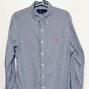 Ralph Lauren Button-Down Shirt - Blue/White (L)